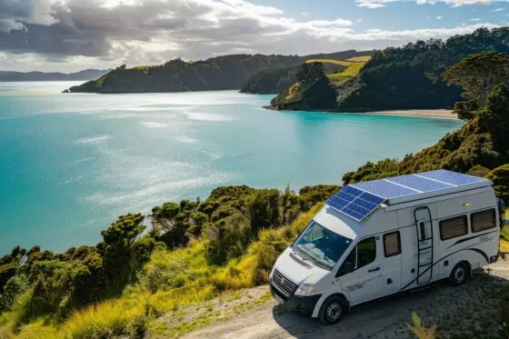 Panneaux solaires sur fourgons aménagés ou camping cars