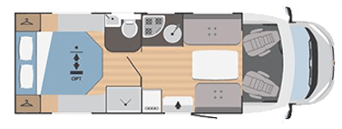 Les aménagements à l'intérieur du camping-car